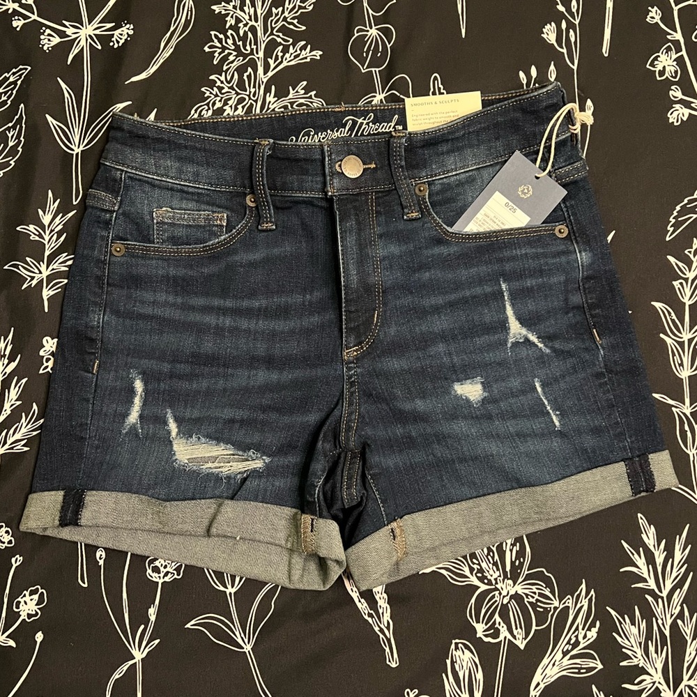 A New Day | Size 0 | Hi-Rise Midi Jean Shorts | Brand New